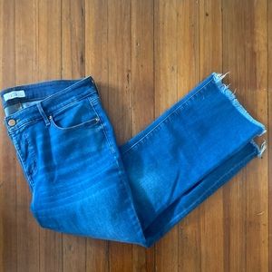 Loft crop kick flare jeans